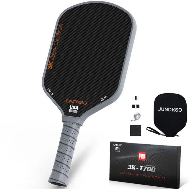 Main image of Carbon Fiber Pickleball Paddles USAPA Approved Raw Carbon Frosted