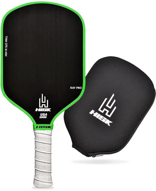 Main image of RAV PRO Pickleball Paddle - Ultimate HIGH END 16mm Japanese Toray T700 Raw Carbon Fiber CFS w/Excellent GRIT Roughness Texture, Aero Dynamic Curve, USAPA Approved, Non Slip Grip