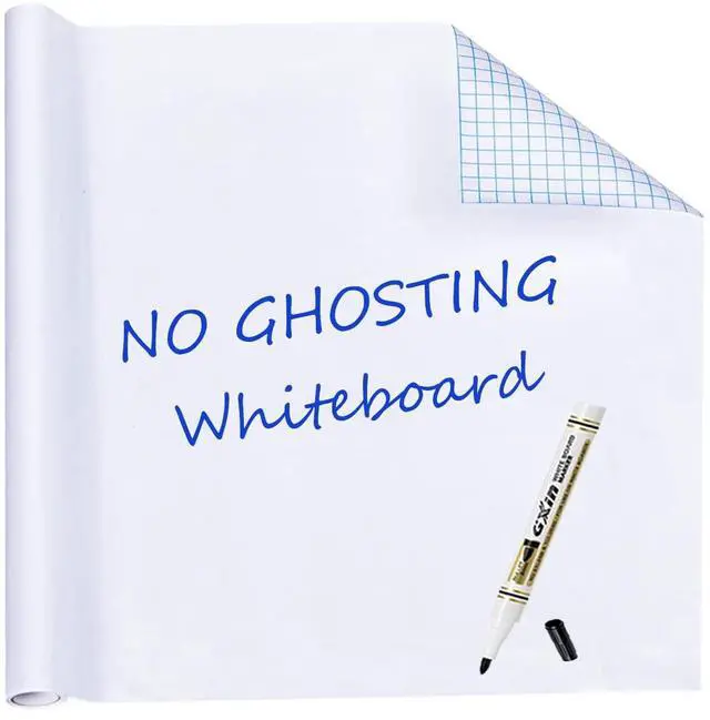 Main image of Whiteboard Sticker for Wall, 48" x 79" Dry Erase Board, Large Peel and Stick Wallpaper, Contact Paper Adhesive with 1 Marker