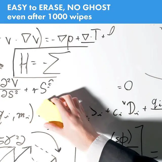 Alt view image 2 of 7 - Whiteboard Sticker for Wall, 48" x 79" Dry Erase Board, Large Peel and Stick Wallpaper, Contact Paper Adhesive with 1 Marker