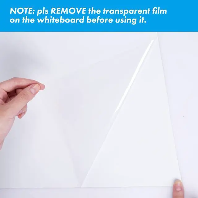 Alt view image 7 of 7 - Whiteboard Sticker for Wall, 48" x 79" Dry Erase Board, Large Peel and Stick Wallpaper, Contact Paper Adhesive with 1 Marker