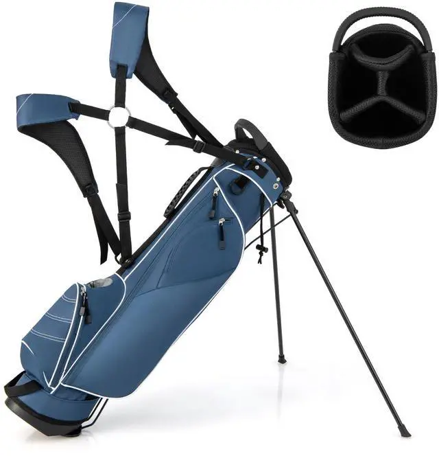 Main image of Golf Stand Bag, Lightweight Organized Golf Bag, Easy Carry Shoulder Bag with 4 Way Dividers and 4 Pockets for Extra Storage