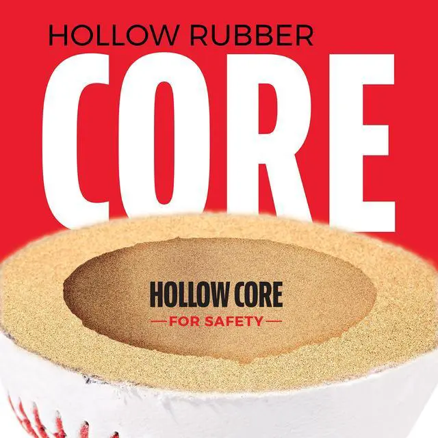 Alt view image 3 of 7 - Soft-Strike Teeball - Official Size and Weight Approved for Teeball - Hollow Rubber Core Technology for Safety - MLB Teeball Ball for Indoor/Outdoor Use