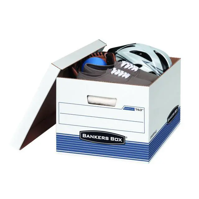 Alt view image 2 of 7 - 30-Pack Medium Duty File Storage Boxes with Lids, FastFold Assembly, Letter/Legal, STOR, (0076316)