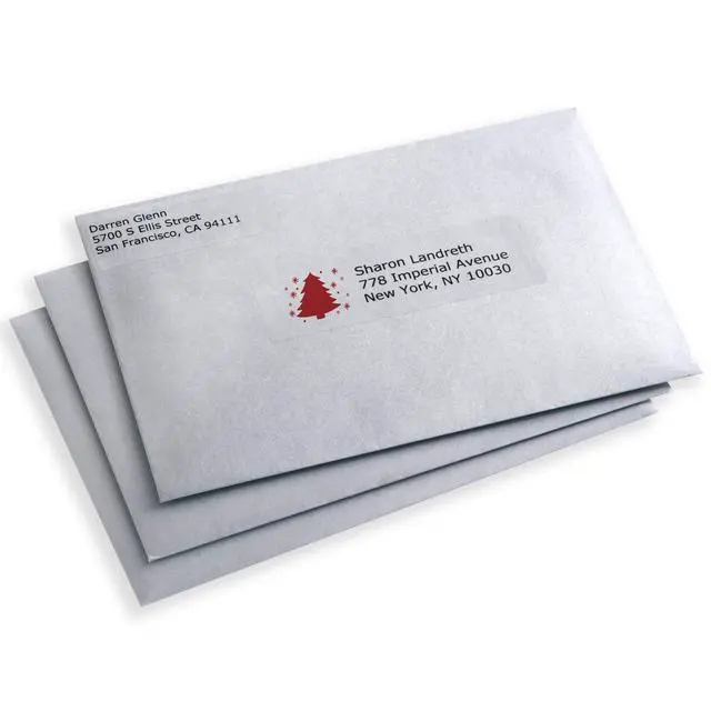 Alt view image 3 of 7 - Address Labels Clear 1" x 2-5/8" | Glossy | Sure Feed Technology | For Laser & Inkjet Printers | 300 Labels, Pack of 5