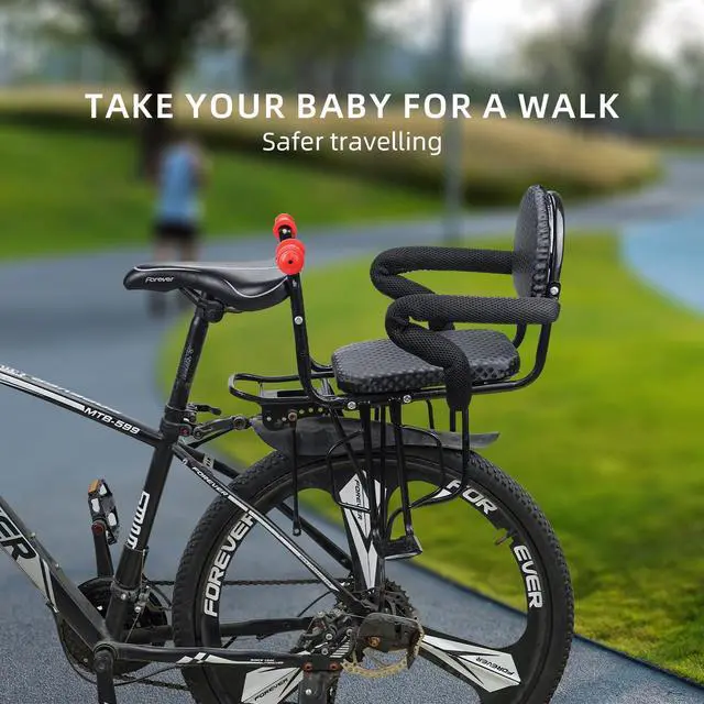 Alt view image 6 of 7 - 2026 Rear Child Bike Seat,Kids Seat for Adult Bike, Toddlers Rear Mount Bike seat Design for Children Aged 2 to 8 Years Old, Rear Frame Mounted Baby Bike Seats Kids Safety Upgrade