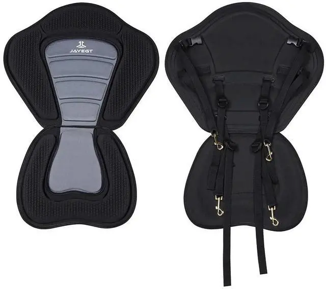 Alt view image 7 of 7 - Kayak Seat Deluxe Padded Back Canoe Seat with Back Support SUP Paddle Board Seats Fishing Seat for Universal Sit with Detachable Storage Bag and 4 Adjustable Straps