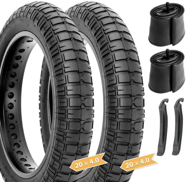 Main image of Ebike Fat Replacement Tire: 20x4.0/20x4.5/20x5.0/26x4.0 Inch Heavy Duty Wear-Resistant Folding Electric Fat Tires, All-Terrain High-Density Bicycle Tires for Street & Trail Riding