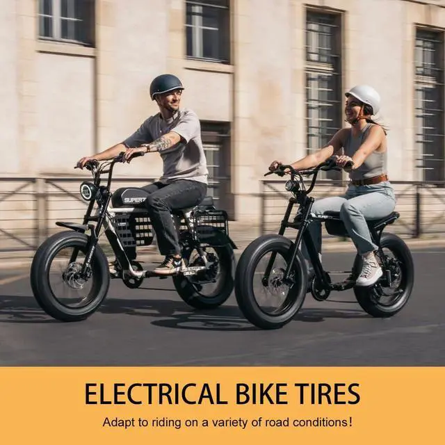 Alt view image 7 of 7 - Ebike Fat Replacement Tire: 20x4.0/20x4.5/20x5.0/26x4.0 Inch Heavy Duty Wear-Resistant Folding Electric Fat Tires, All-Terrain High-Density Bicycle Tires for Street & Trail Riding