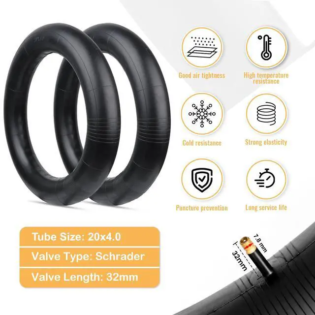 Alt view image 5 of 7 - Ebike Fat Replacement Tire: 20x4.0/20x4.5/20x5.0/26x4.0 Inch Heavy Duty Wear-Resistant Folding Electric Fat Tires, All-Terrain High-Density Bicycle Tires for Street & Trail Riding