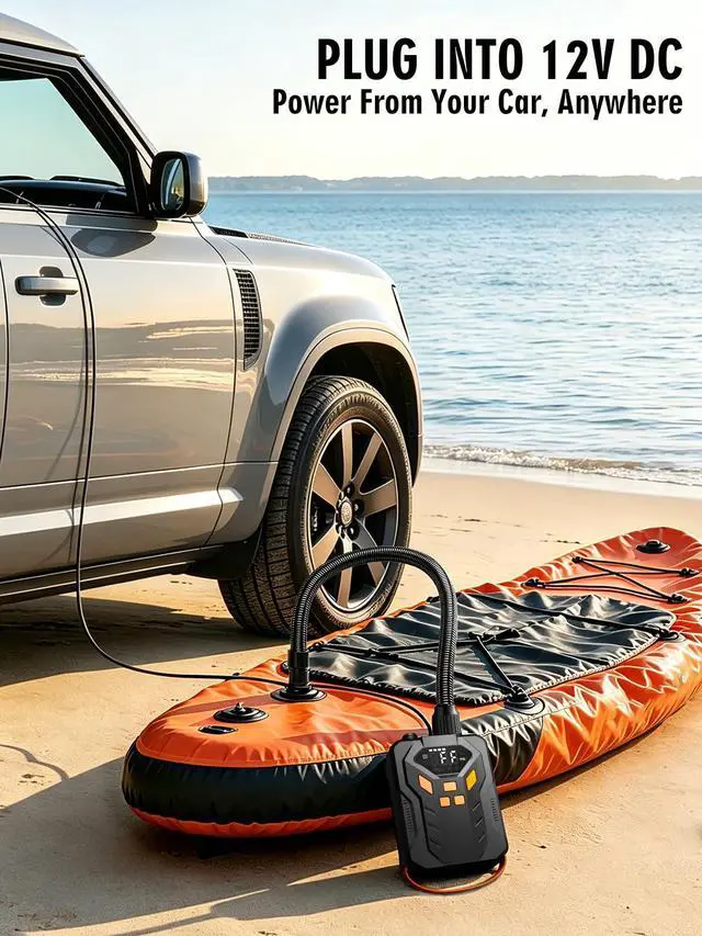 Alt view image 3 of 7 - Electric Paddle Board Pump, High Pressure 20 PSI Rechargeable SUP Pump with Intelligent Dual-Stage Inflation & Deflation, Auto-Off for Surfing Kites, Tents, Boats and Stand Up Paddle Boards