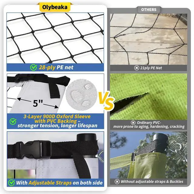 Alt view image 4 of 7 - 20ft / 32ft Portable Outdoor Volleyball Net Set for Backyard Beach Grass with Heavy Duty 1.25" Adjustable Poles, 28-Ply PE Net, PU Volleyball & Pump, Large Storage Bag