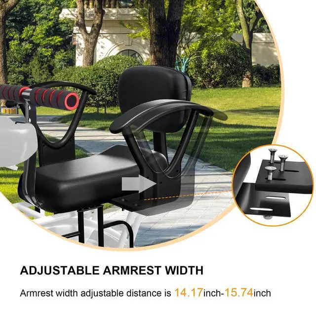 Alt view image 2 of 6 - 2026 Rear Child Bike Seat,Kids Seat for Adult Bike, Toddlers Rear Mount Bike seat Design for Children Aged 2 to 8 Years Old, Rear Frame Mounted Baby Bike Seats Kids Safety Upgrade