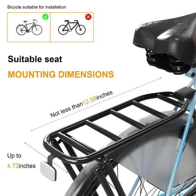 Alt view image 4 of 6 - 2026 Rear Child Bike Seat,Kids Seat for Adult Bike, Toddlers Rear Mount Bike seat Design for Children Aged 2 to 8 Years Old, Rear Frame Mounted Baby Bike Seats Kids Safety Upgrade