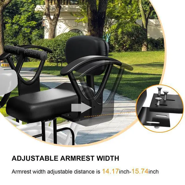 Alt view image 2 of 6 - 2026 Rear Child Bike Seat,Kids Seat for Adult Bike, Toddlers Rear Mount Bike seat Design for Children Aged 2 to 8 Years Old, Rear Frame Mounted Baby Bike Seats Kids Safety Upgrade