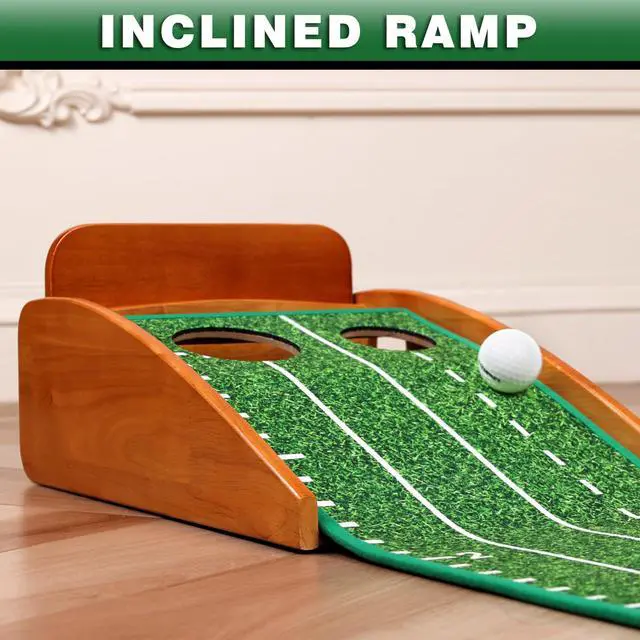 Alt view image 3 of 7 - Premium Golf Putting Green Indoor with 3 Golf Putting Gates - Improves Putting Accuracy and Skill Levels Golf Putting Mat - Ideal for Indoor and Outdoor Training