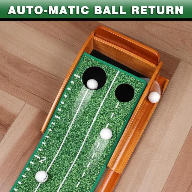 Alt view image 5 of 7 - Premium Golf Putting Green Indoor with 3 Golf Putting Gates - Improves Putting Accuracy and Skill Levels Golf Putting Mat - Ideal for Indoor and Outdoor Training