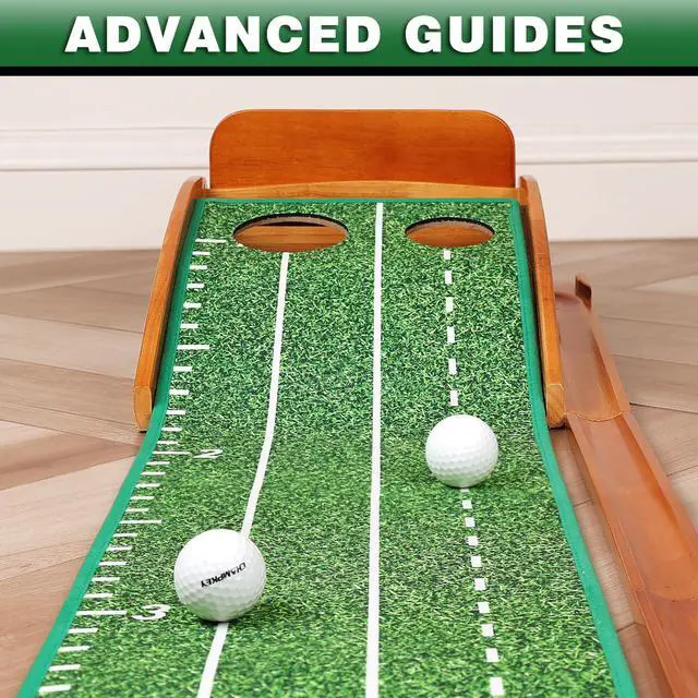 Alt view image 2 of 7 - Premium Golf Putting Green Indoor with 3 Golf Putting Gates - Improves Putting Accuracy and Skill Levels Golf Putting Mat - Ideal for Indoor and Outdoor Training
