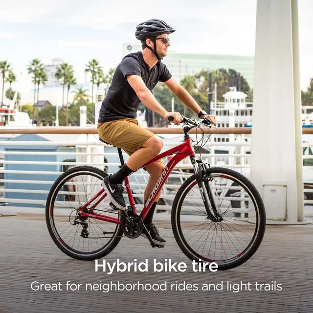 Alt view image 2 of 6 - Replacement Bike Tire, Folding Kevlar Puncture Guard Tire, Steel Bead Construction, Replacement for Mountain, Hybrid or Cruiser Bicycles