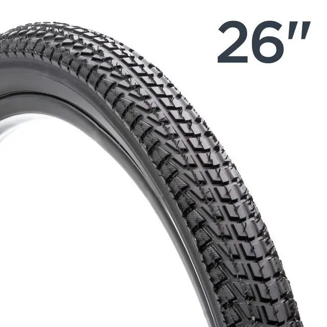 Alt view image 6 of 6 - Replacement Bike Tire, Folding Kevlar Puncture Guard Tire, Steel Bead Construction, Replacement for Mountain, Hybrid or Cruiser Bicycles