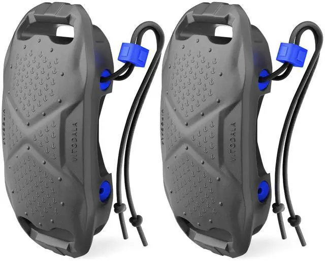 Main image of Boat Fenders Boat Bumpers for Docking, Easy to Install EVA Fenders with Quick-Lock Rope & Strap for Pontoons, Bass, Yachts, Jet Ski and Fishing Boats(Gray, 2 Pack)
