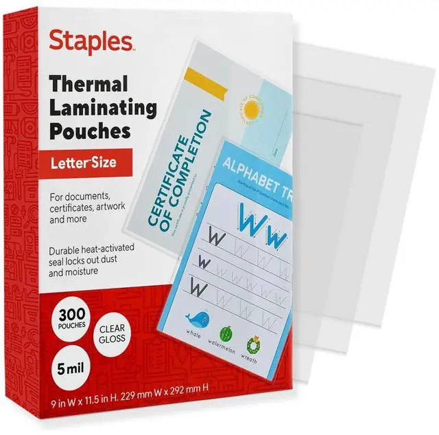 Main image of 2425553 5 mil Thermal Laminating Pouches Letter 300 Pack