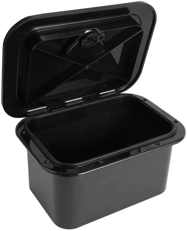 Main image of Marine Deck Access Hatch 10.63"×14.76" White/Black Rectangle Boat Hatch & Lid,Boat Deck Hatch Lids