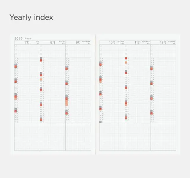 Alt view image 5 of 7 - Hobonichi Techo 2026 Cousin Book A5, Japanese, Daily, Weekly, Jan Start, Mon Start, Planner