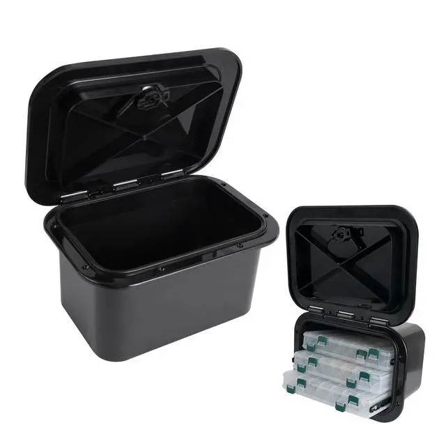 Alt view image 6 of 6 - Marine Deck Access Hatch 10.63"×14.76" White/Black Rectangle Boat Hatch & Lid,Boat Deck Hatch Lids