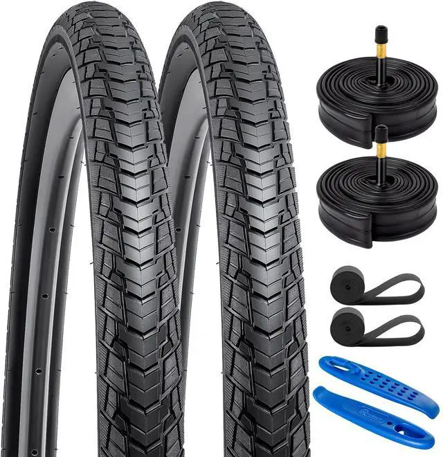Main image of 700C Bike Tires 700x38C 40-622 Tires Premium Butyl Rubber, Fit for Road, Hybrid Bike 700x36C 700x38C 28x1.50 Bicycle Tires 2-PCS (Y-1128)