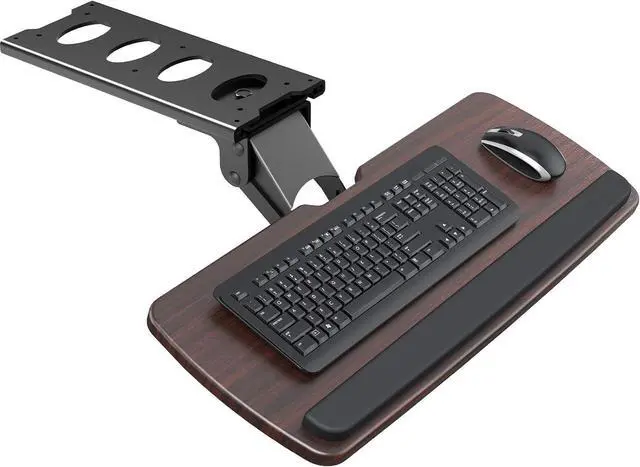 Main image of Keyboard Tray Under Desk, 360 Adjustable Ergonomic Sliding Keyboard & Mouse Tray, Under Desk Keyboard Tray Slide Out, Keyboard Holder Under Desk for Typing in Home, Office Work, 25"W x 9.84"D