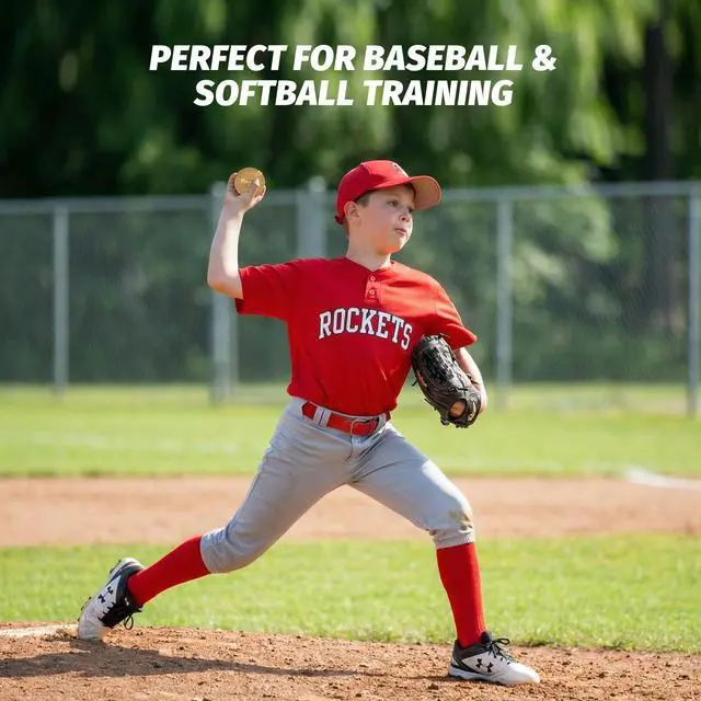 Alt view image 6 of 7 - Weighted Baseball Set with Seams for Hitting Pitching, Plyometric Baseballs with Carry Bag, Variable Weighted Balls for All Skill Levels