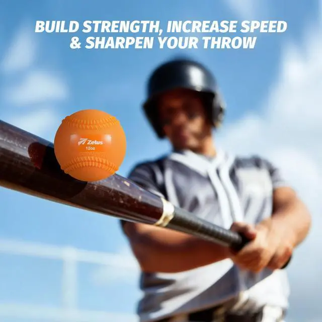 Alt view image 7 of 7 - Weighted Baseball Set with Seams for Hitting Pitching, Plyometric Baseballs with Carry Bag, Variable Weighted Balls for All Skill Levels