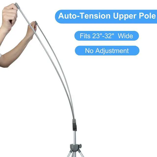 Alt view image 6 of 7 - Adjustable X Banner Stand Fits Any Banner Size Width 23" to 32" and Height 63" to 78",Portable Retractable Banner Holder with Carrying Bag - Customize Banner for Trade Show, Exhibition, 2 Pack