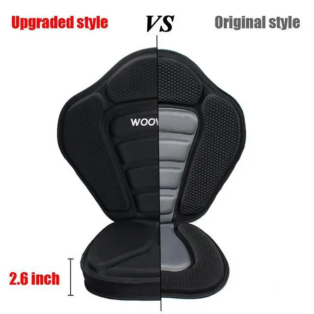 Alt view image 4 of 7 - Kayak Seat Padded Deluxe Paddleboard Seats Adjustable Boat Seat Cushioned Fishing Seat High Back Comfortable Backrest Support for Universal Sit