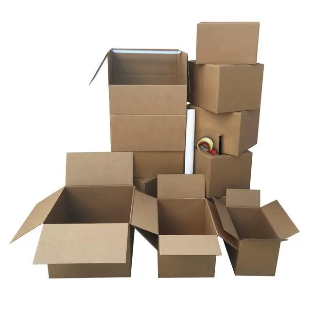 Alt view image 2 of 6 - Wardrobe Moving Boxes Kit, Small, Medium, Large & Shorty | Packing Paper, Tape & Dispenser, Bubble Roll, 1 Marker, Apartment Moving Kit