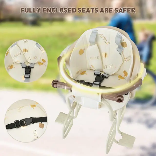 Alt view image 3 of 7 - Kid's Bike seat Rear Child Carrier Bike Chair for Bicycle Kids seat for Children 2~4 Years,Weight 55 lbs