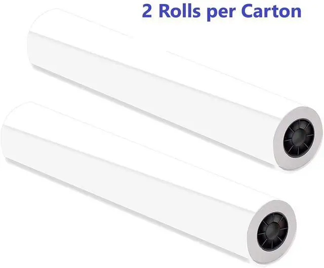 Alt view image 2 of 4 - Wide Format Universal Bond Paper 24 in x 150 ft, 2 Roll Bundle 4.2 mil - 80 g/m² (21 lbs) 2" Core - Q1396A-2R