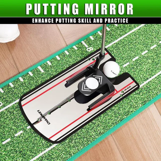 Alt view image 5 of 7 - Premium Golf Putting Green Indoor with 3 Golf Putting Gates - Improves Putting Accuracy and Skill Levels Golf Putting Mat - Ideal for Indoor and Outdoor Training
