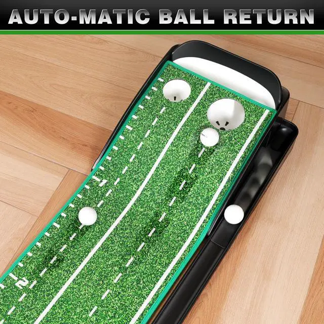 Alt view image 4 of 7 - Premium Golf Putting Green Indoor with 3 Golf Putting Gates - Improves Putting Accuracy and Skill Levels Golf Putting Mat - Ideal for Indoor and Outdoor Training