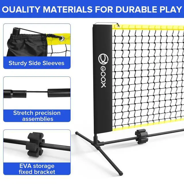 Alt view image 4 of 7 - 6FT Small Mini Pickleball Net Set - Quick Setup Indoor/Outdoor Portable Practice Net