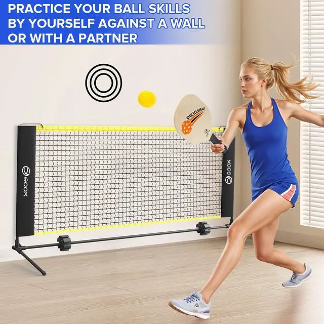Alt view image 3 of 7 - 6FT Small Mini Pickleball Net Set - Quick Setup Indoor/Outdoor Portable Practice Net