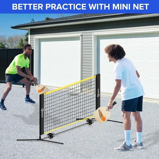 Alt view image 7 of 7 - 6FT Small Mini Pickleball Net Set - Quick Setup Indoor/Outdoor Portable Practice Net