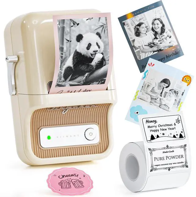 Main image of B21 Pro Label Maker, 300DPI Support Red-Black Printing, White | Thermal Label Printer for Home Organization, Craft, Photo Print, Study Graphics, Scrapbook, Come with 1 Roll 50*30mm Tapes