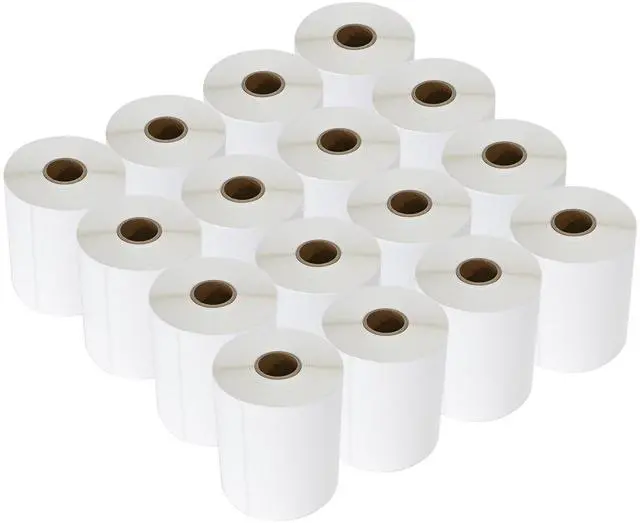 Main image of 4000 Count 4" x 6" Direct Blank Thermal Shipping Labels with 250 Labels/Roll - Compatible with Zebra 2844 ZP-450 ZP-500 ZP-505 (16 Rolls)