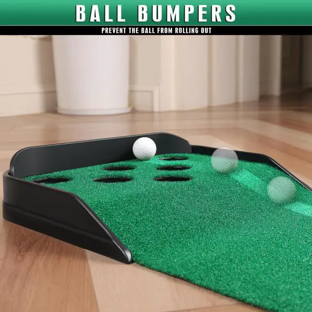 Alt view image 6 of 7 - Golf Putting Green Indoor - Advanced Guides Golf Putting Mat - Enhance Putting Accuracy and Challenge