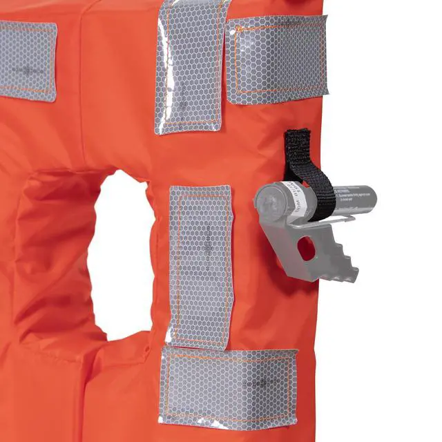 Alt view image 4 of 4 - Type I Commercial Offshore Vest & Jacket, Fluorescent Orange, Reflective Panels, Various Sizes