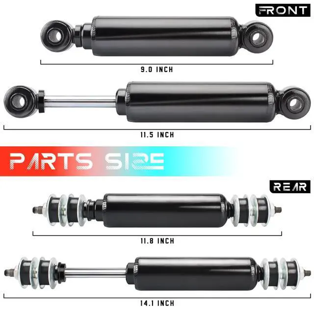 Alt view image 2 of 6 - Club Car DS Shocks, Club Car Precedent Shocks, Golf Cart Front and Rear Shock Absorbers for DS G&E 1988-up, Precedent G&E 2004-up, OEM# 1014235, 1014236