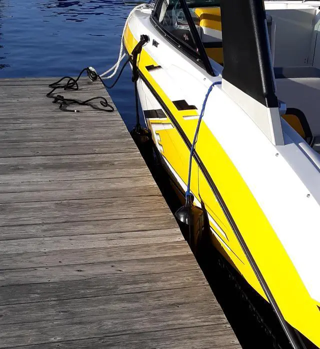 Alt view image 6 of 6 - Taylor Made Boat Fender 4-Pack, 6" x 22", Heavy-Duty Marine-Grade Vinyl Boat Bumpers for Docking, Ribbed Twin-Eye Design, Fits Boats Up to 25 ft, UV-Resistant, No Rope Included