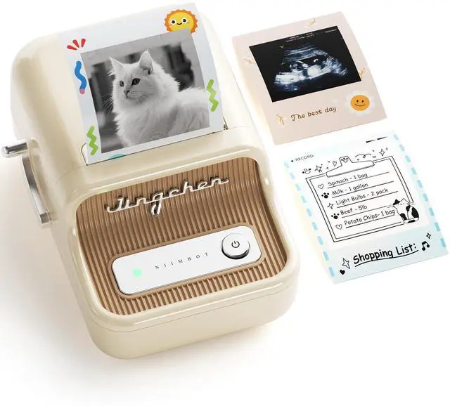 Main image of B21 Pro 300 DPI Bluetooth Label Maker with Tape,White | Portable Thermal Label Printer, Retro Label Maker Machine for Scrapbook, DIY Crafts, Notes, Memo